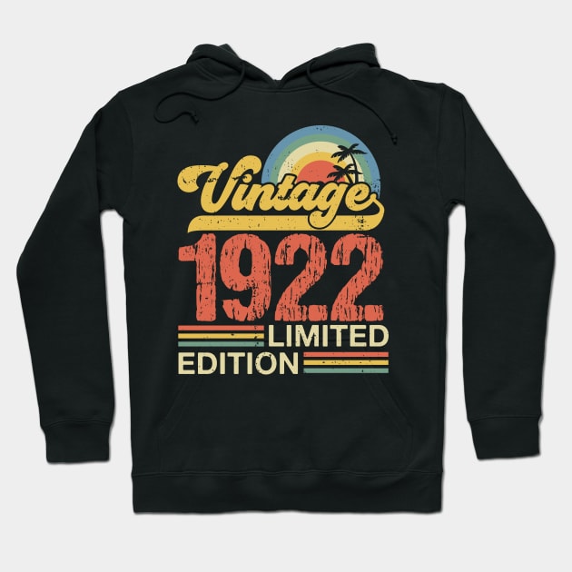 Retro vintage 1922 limited edition Hoodie by Crafty Pirate 